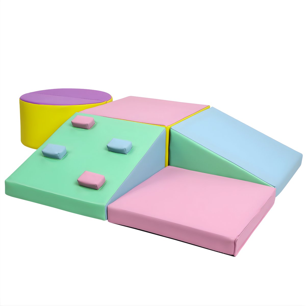 Schuim Speelblokken 5 Stuks - Klimset Peuters - Roze