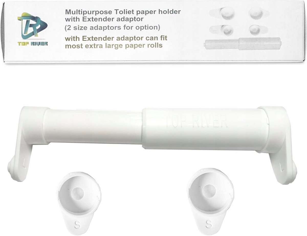 Verlengstuk Toiletrolhouder - Geschikt voor Dubbele en Drievoudige Rollen