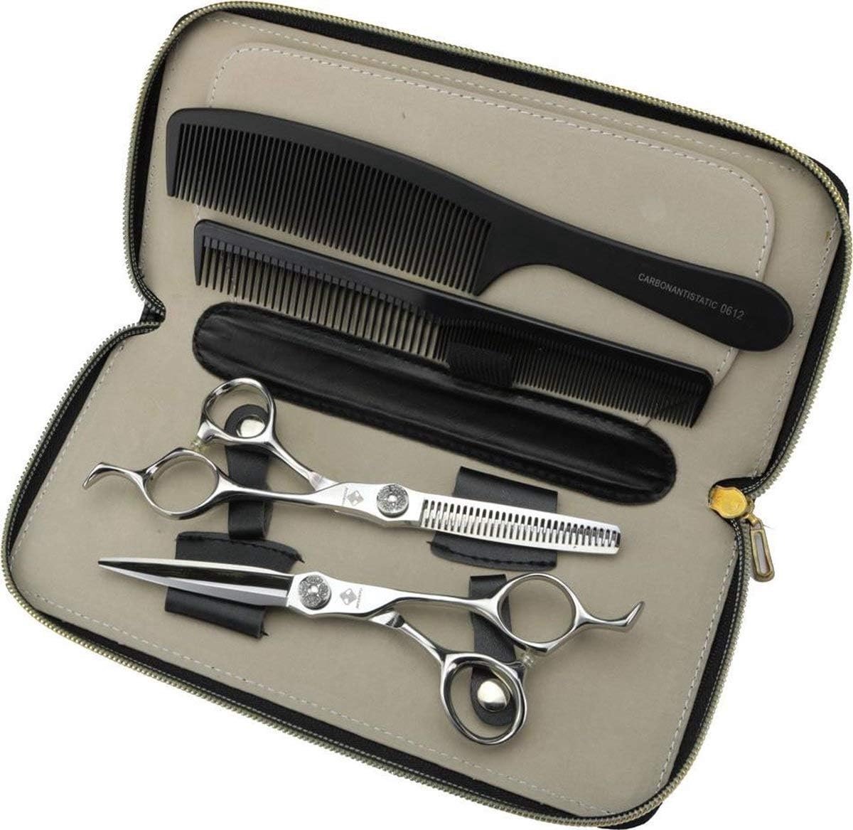 Kappersschaar Set 6 Inch - Hoogwaardige Japanse Staal - Scharen & Koppelscharen - Perfect voor haarstyling - ShopVlot