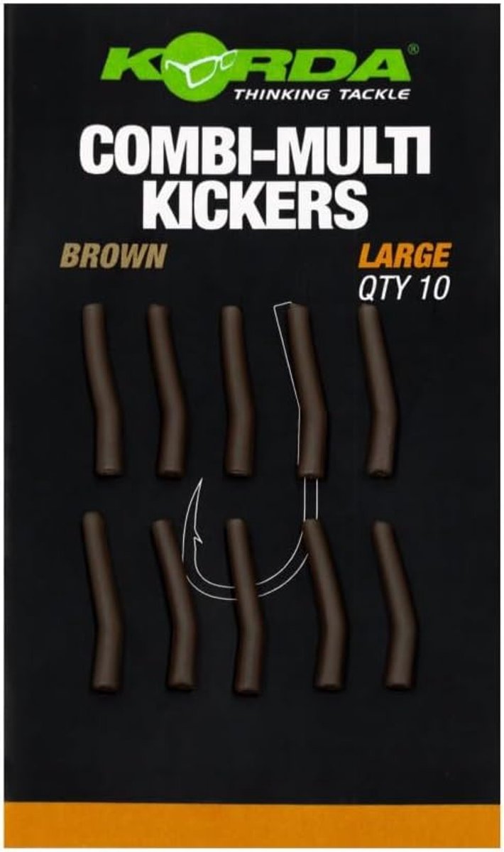 Korda Combi-Multi Kickers Large - Bruin - Voor Combi Multi Rig - Verhoogt haakopname - ShopVlot