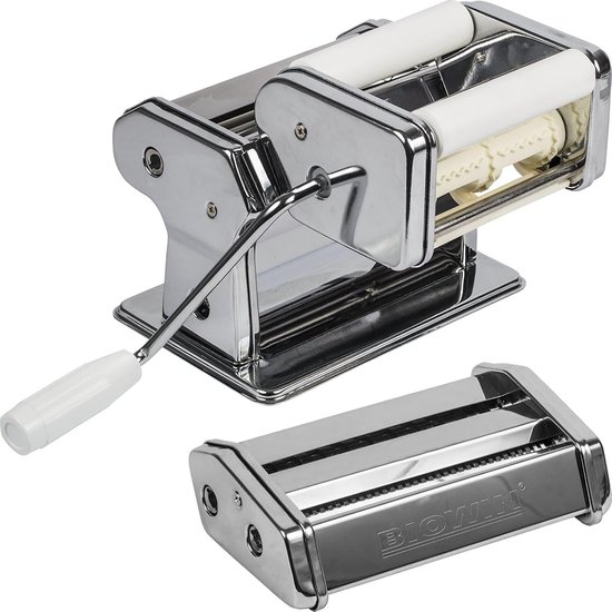 Pastamachine en raviolimaker - handmatig - roestvrij staal - maak verse pasta thuis - ShopVlot van Pastamachine — afbeelding 3
