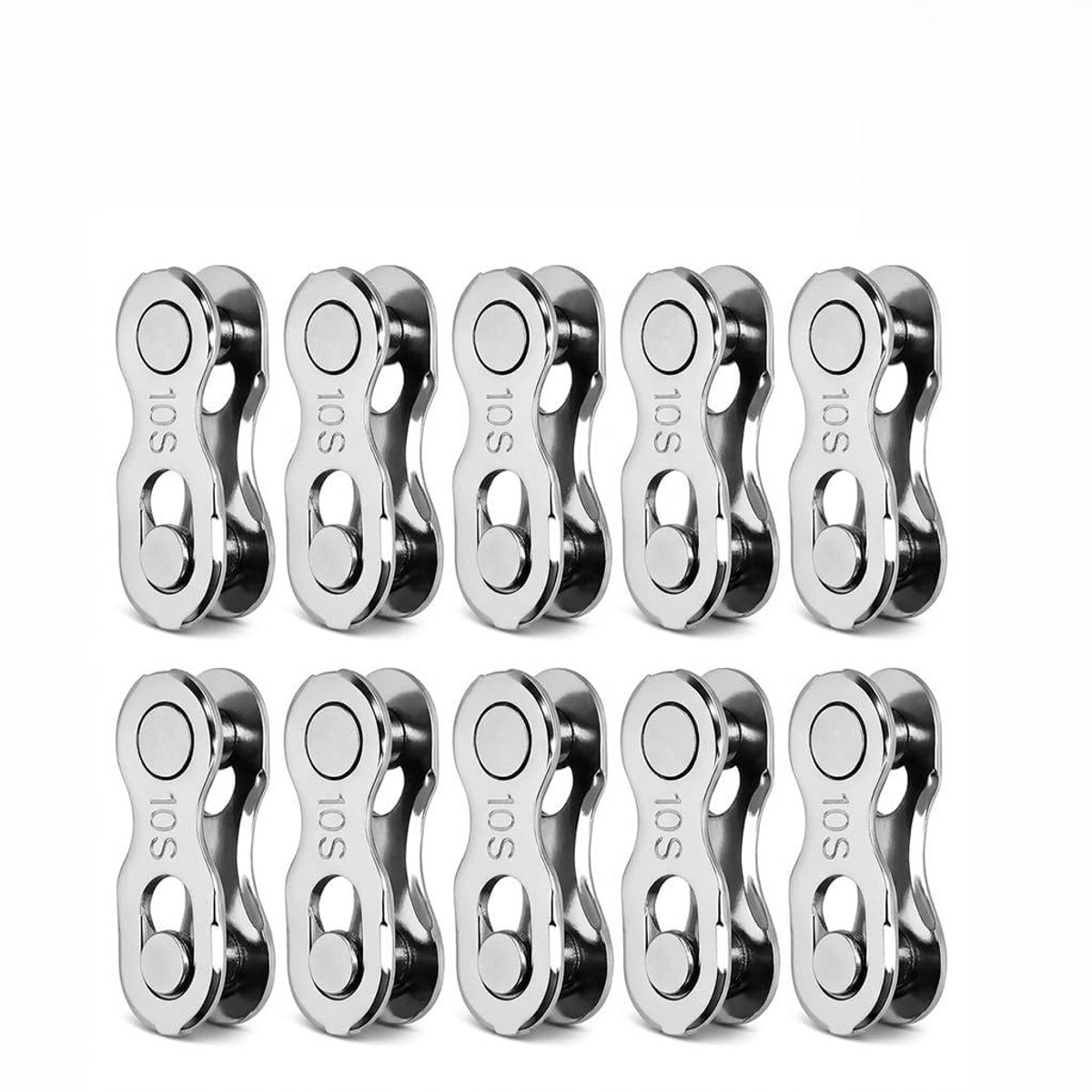 Fietskettingslot 10 vakken - 10 paar kettingsluitingen - compatibel met Shimano - veilig gebruik voor fietsen - ShopVlot