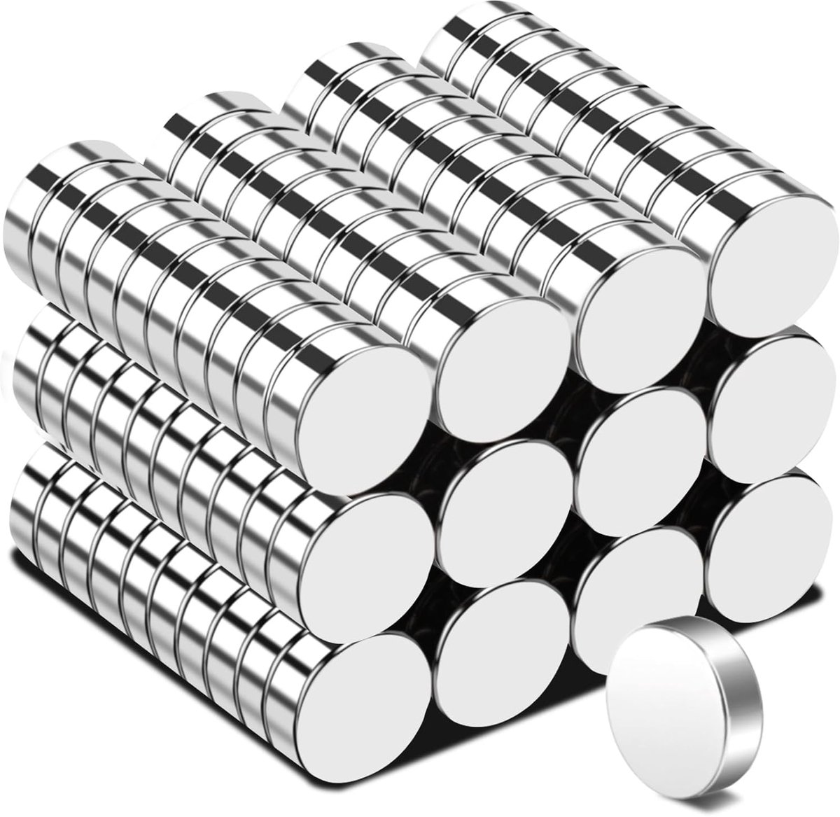 Magneten 120 stuks - 6 x 2 mm - sterke neodymium magneten - ideaal voor foto's en knutselen - ShopVlot