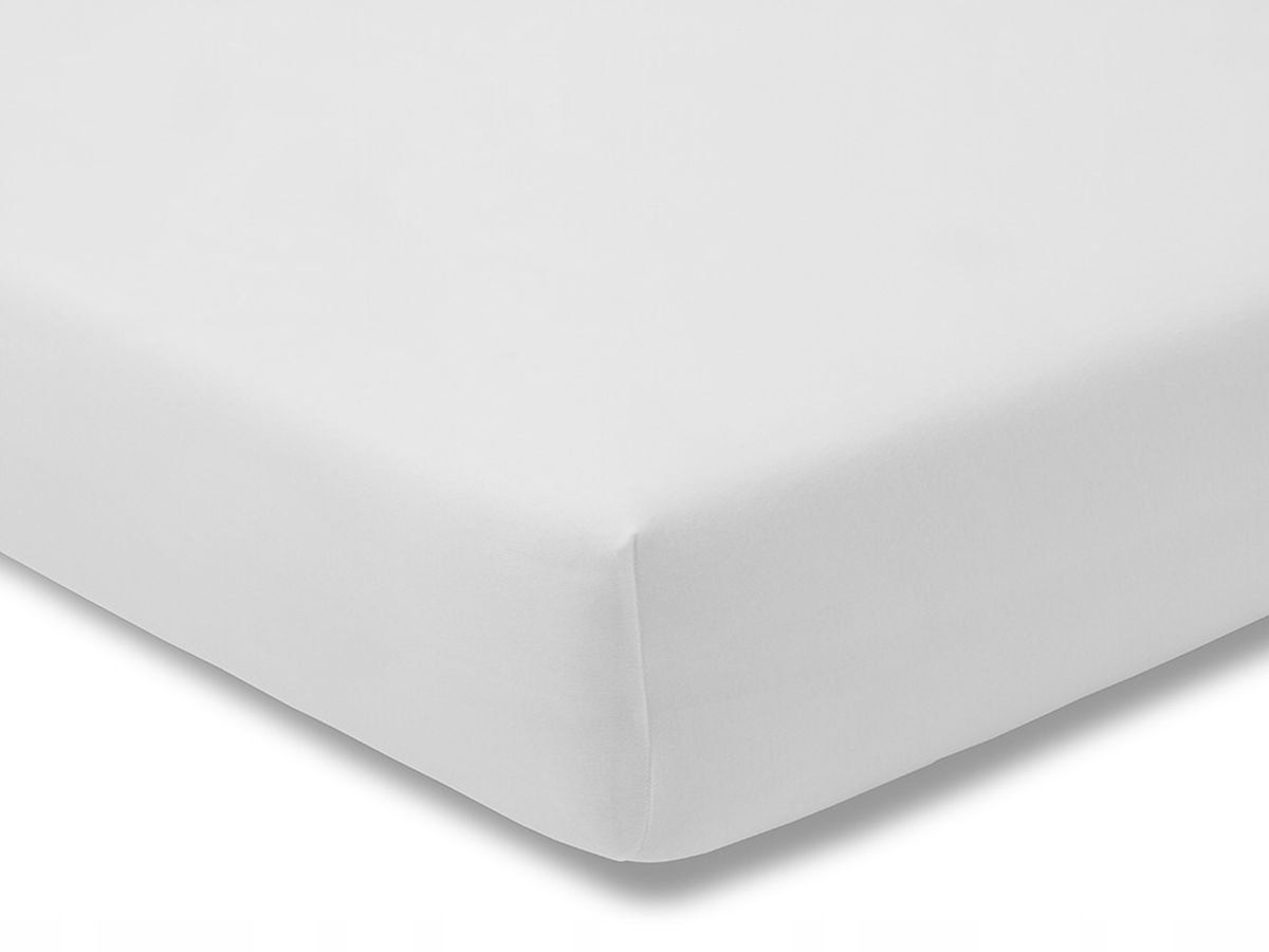 Estella Jersey Hoeslaken Wit 150x200 cm met Elastiek