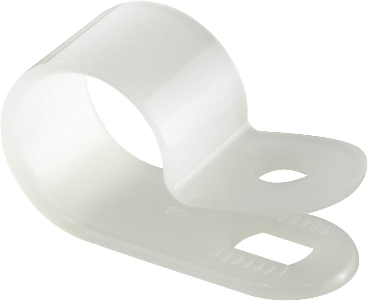P-clips 12,7 mm - witte nylon kabelklemmen - 100 stuks - perfect voor kabelbevestiging - ShopVlot