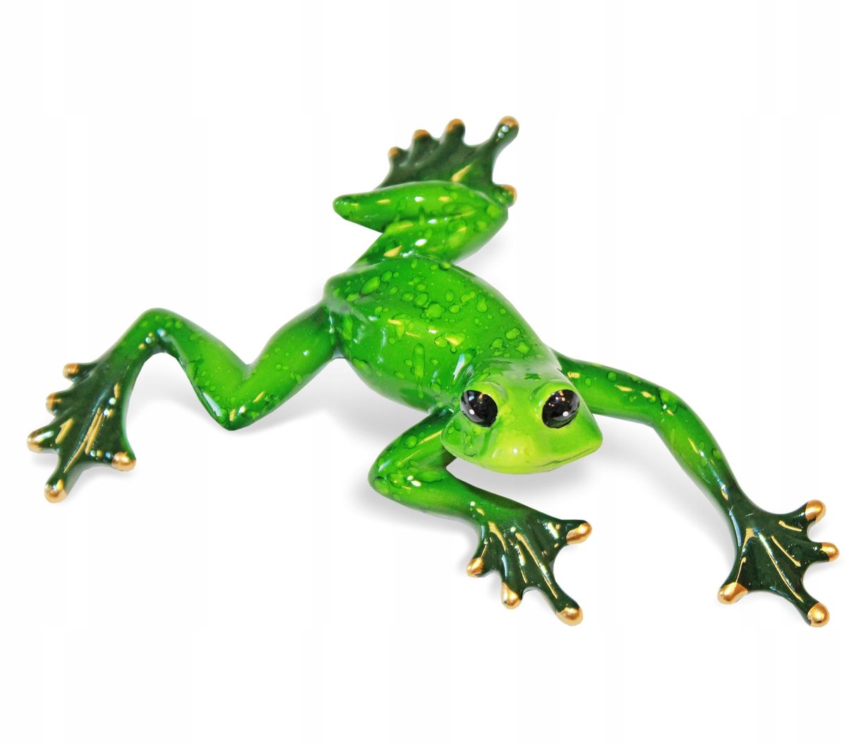 Decoratieve Kikker Figuur 3.5x12.5x9 cm - Groen Kunststof