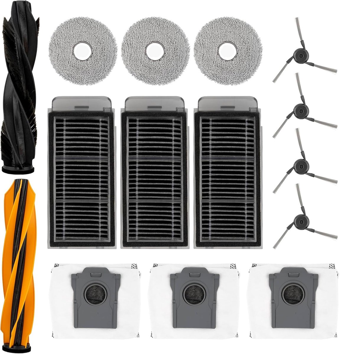 Vervangende onderdelen voor robotstofzuiger - 15-delig set - Compatibel met Dreame X50 Ultra - Eenvoudige installatie - ShopVlot