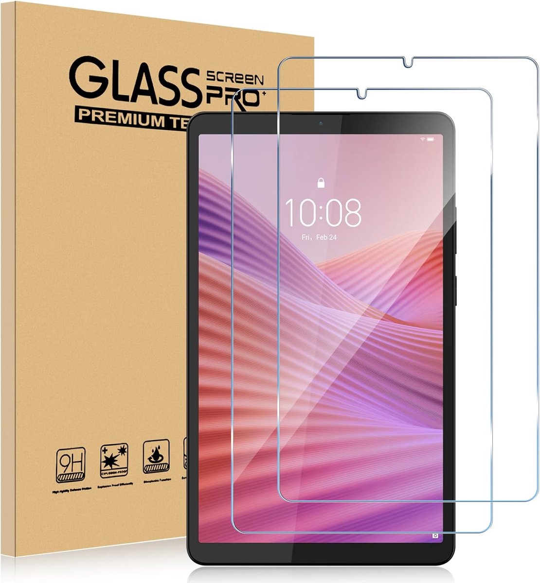 Beschermfolie voor Lenovo Tab One 8.7 Inch - Tempered Glass 9H Hardheid - Anti-kras en bubbelvrij - Sterke bescherming - ShopVlot