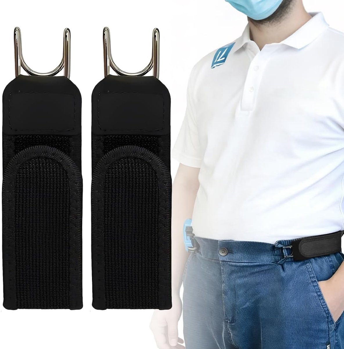 Metalen banden 2pcs - verstelbaar - onzichtbaar - ideaal voor werk - ShopVlot