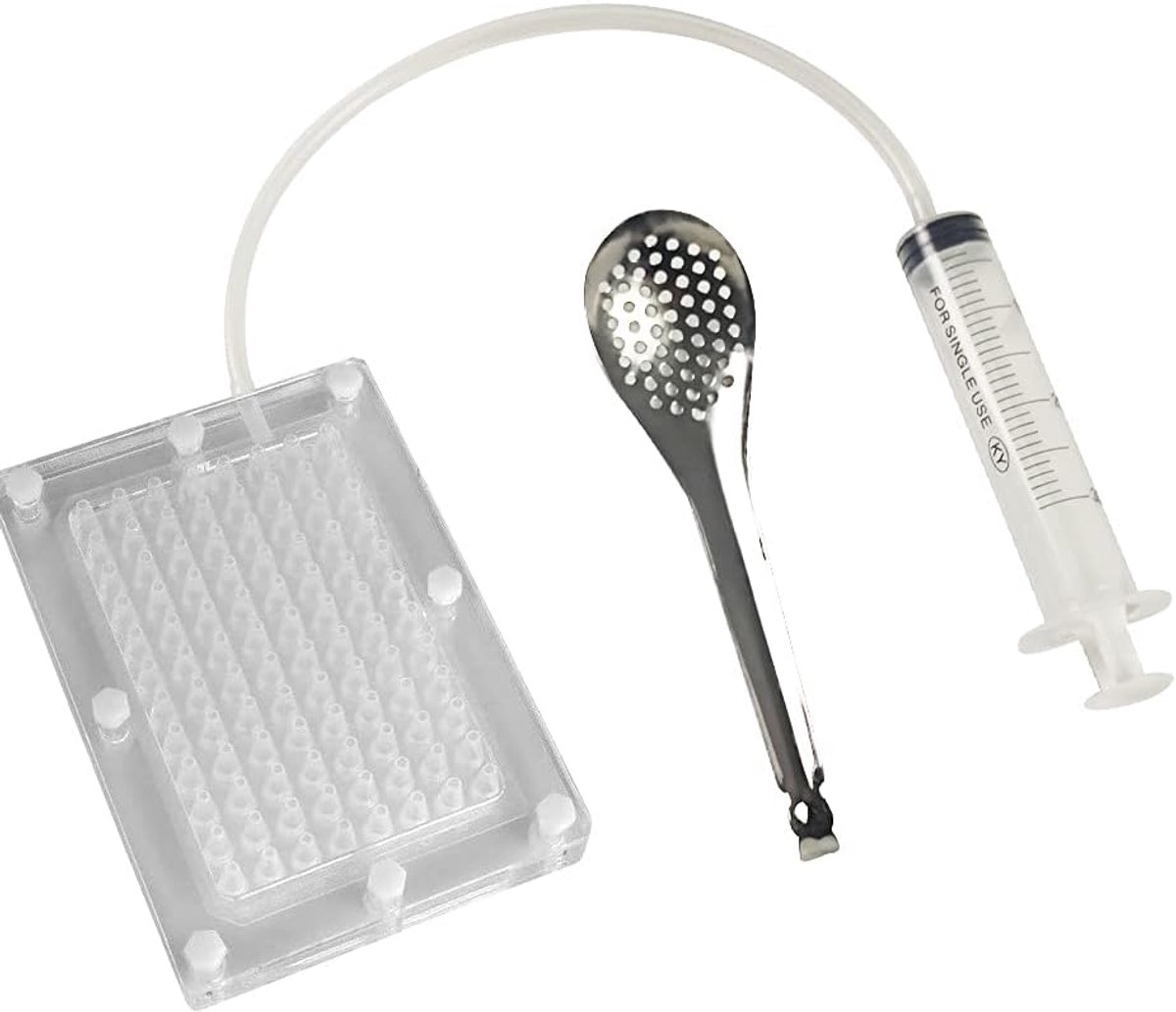 Caviar dispenser 96 gaten - Sferische caviar maker - Perfect voor dessert en cocktails - ShopVlot