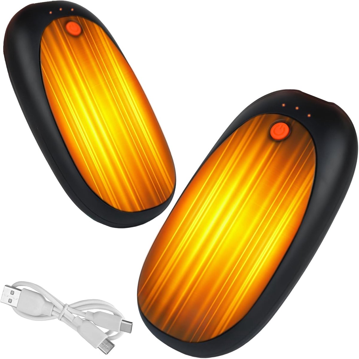 Handwarmers Oplaadbaar 6000 mAh - Compact en Licht - 3 Warmtemodi - Ideaal voor Buitenactiviteiten - ShopVlot