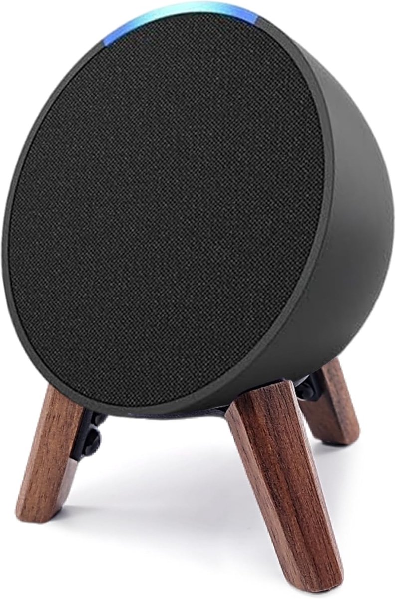 Houten standaard voor POP speaker - Walnoot - Stabiele houder - Beschermt en verbetert geluid - ShopVlot