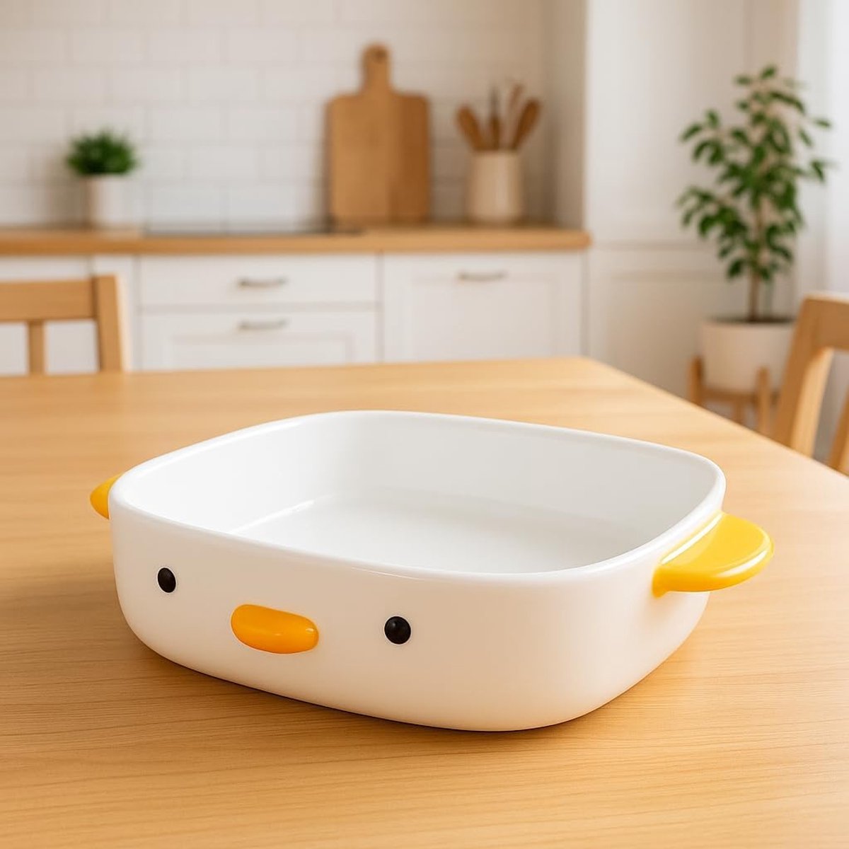 Bakvorm eend vorm - keramisch ovenschotel - handgeglazuurd - perfect voor desserts - ShopVlot