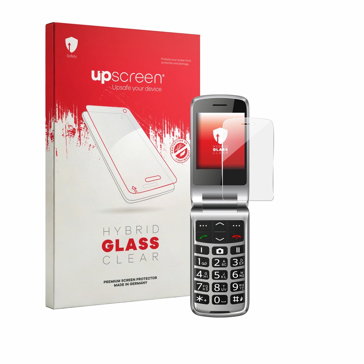 upscreen - Screenprotector voor bea-fon SL645 - Folie Beschermfolie Beschermglas transparant