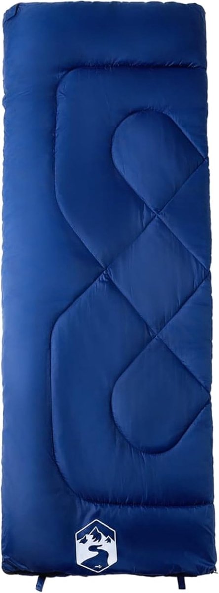 Slaapzak - Kampeerzak - Buiten slapen - Waterdicht en warm - 190 x 72 cm - Marineblauw — afbeelding 5
