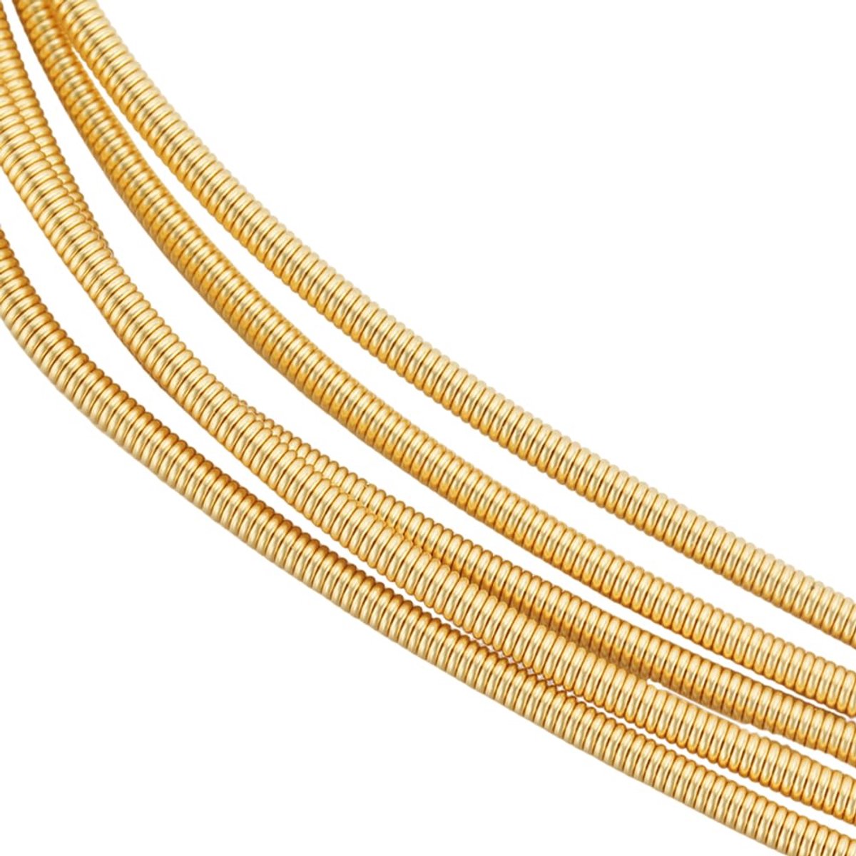 1 doos met 5 draden van 2 m van 18 karaat verguld messing en Frans koper voor het maken van sieraden (2 mm)