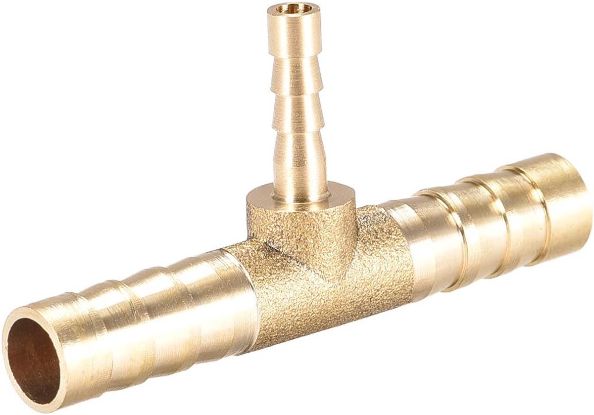 Sourcing map 8 x 4 x 8 mm slangverloopstuk weerhaakaansluiting T-vormige 3-weg connector