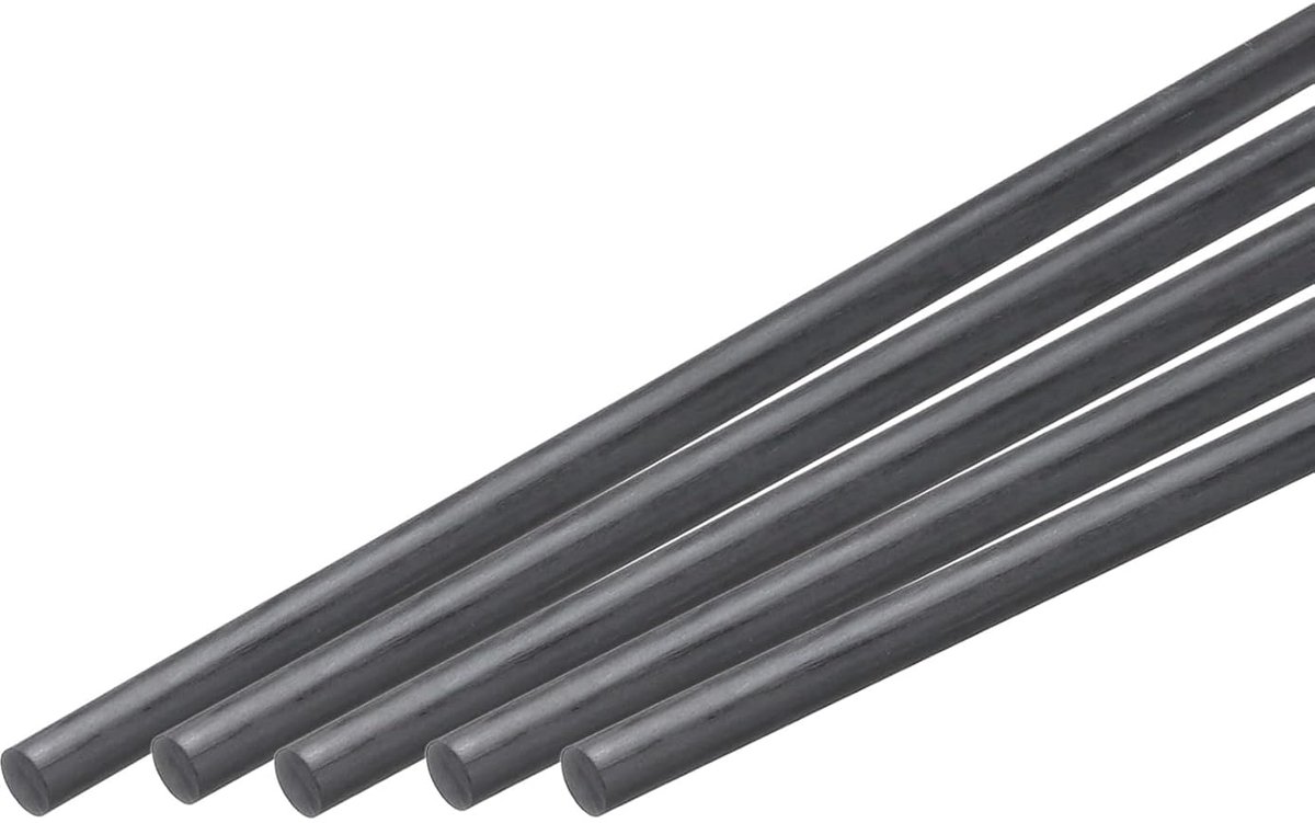Staaf van koolstofvezel, 5,5 mm x 150 mm voor RC DIY vliegtuigen, vleugelbuis voor quadrocopter, Pz5