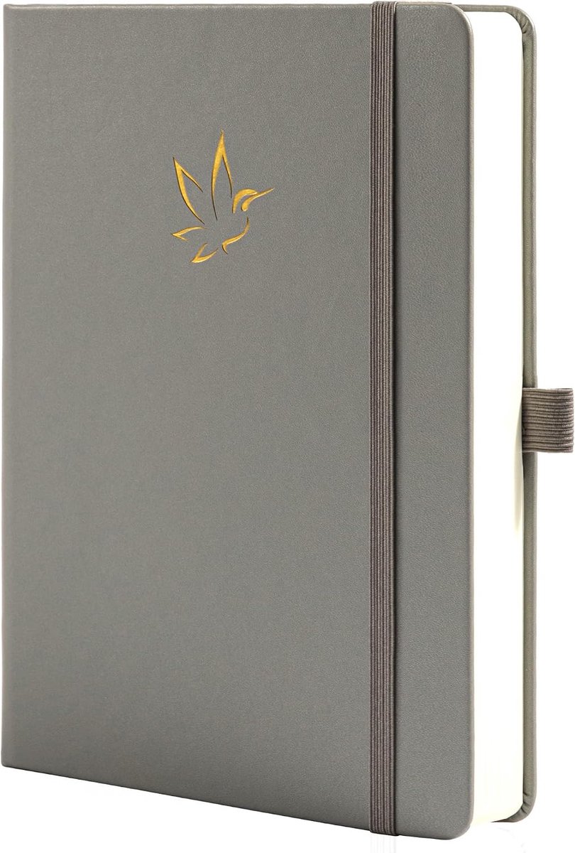 gelinieerd notitieboek, college breed gelinieerd met 320 pagina's, hardcover notitieboek voor het schrijven van dagboeken, 100 gsm dik papier, A5 formaat, werk, studie