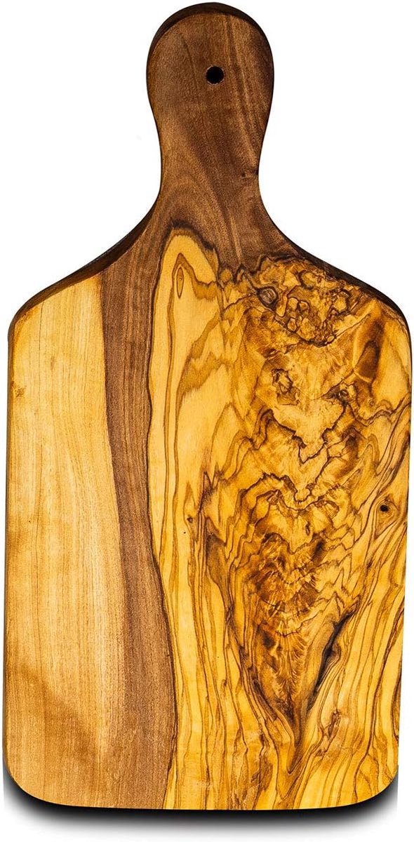 Snijplank olijfhout ca. 21 cm keukenplank broodtijd snijplank ontbijtplank tafeldecoratie