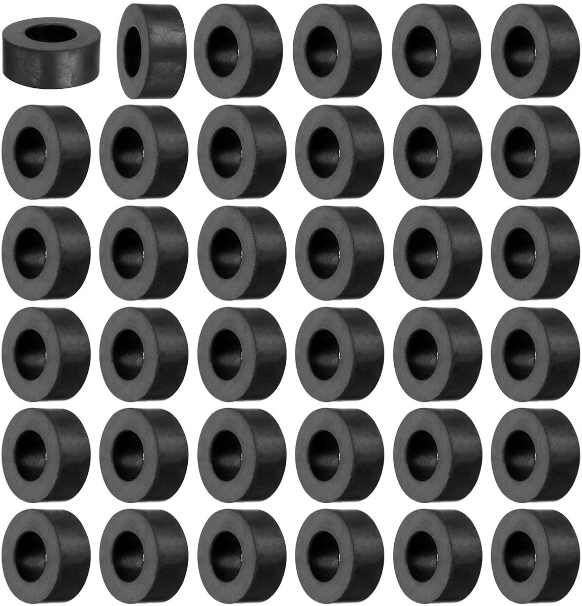36 Stuks Rubber Onderlegschijven Rubberspacers Afstandhulzen 20mm Buitendiameter 10mm Binnendiameter 8mm Dikte Ronde Rubberbussen Dikke Rubberschijven voor Huis Auto Accessoires