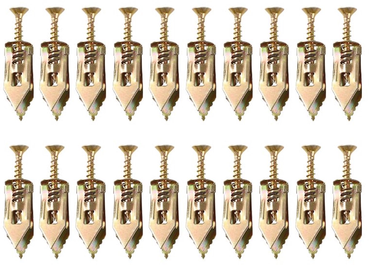 100 sets Drywall zelfborende ankers met schroeven