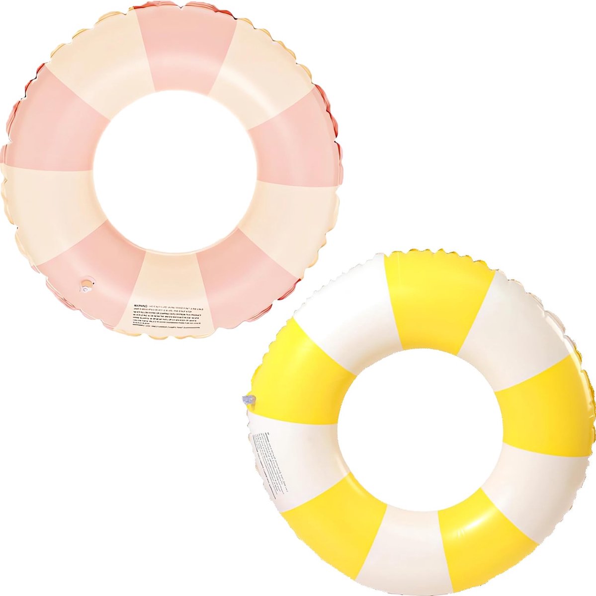 Opblaasbare zwemring 2 stuks - vintage gestreept - opblaasbaar waterspeelgoed - perfect voor zomerzwembadfeest - SnelShoppen