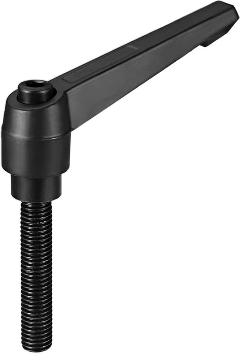 sourcing map handvat verstelbare klemhendel schroefdraad mannelijk pennenschroef M12x60mm