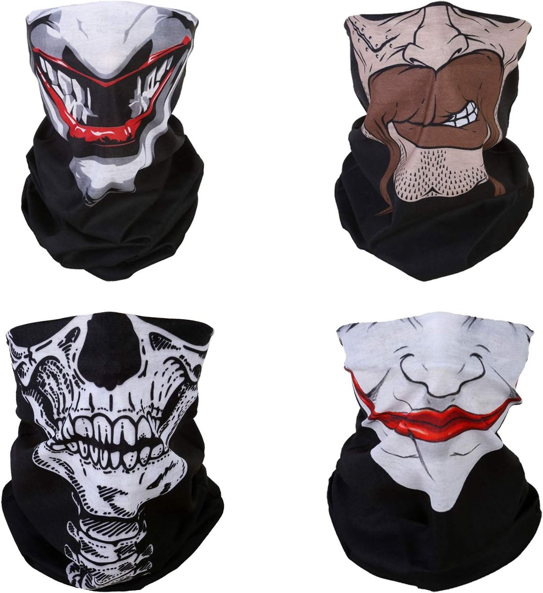 Bandana Bivakmuts Half Gezichtsmasker Hoofd Sjaal Neck Gaiter 8pcs