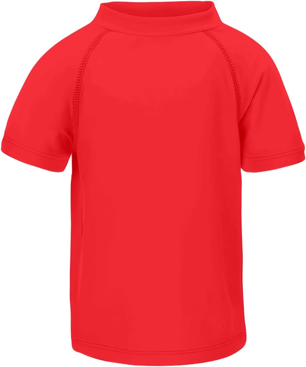 Jongens Zwemshirt Zonnebeschermend Kinderen UV Zwemkleding met Korte Mouw Sneldrogende Badmode Rash Guard Shirts 5~14 jaar