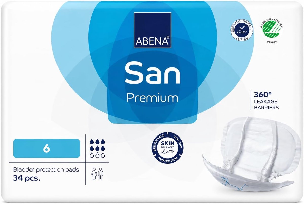 Incontinentie pads Premium 6 - Absorberend - Voor extra comfort - 102 stuks - SnelShoppen