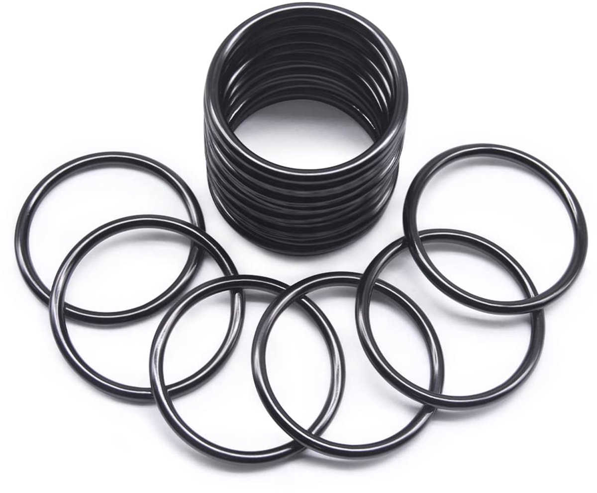 ring, robuuste O-ringen, multifunctioneel voor doe-het-zelvers, riem en hondenriem, knutselaccessoires, pistool metaal, 50 mm