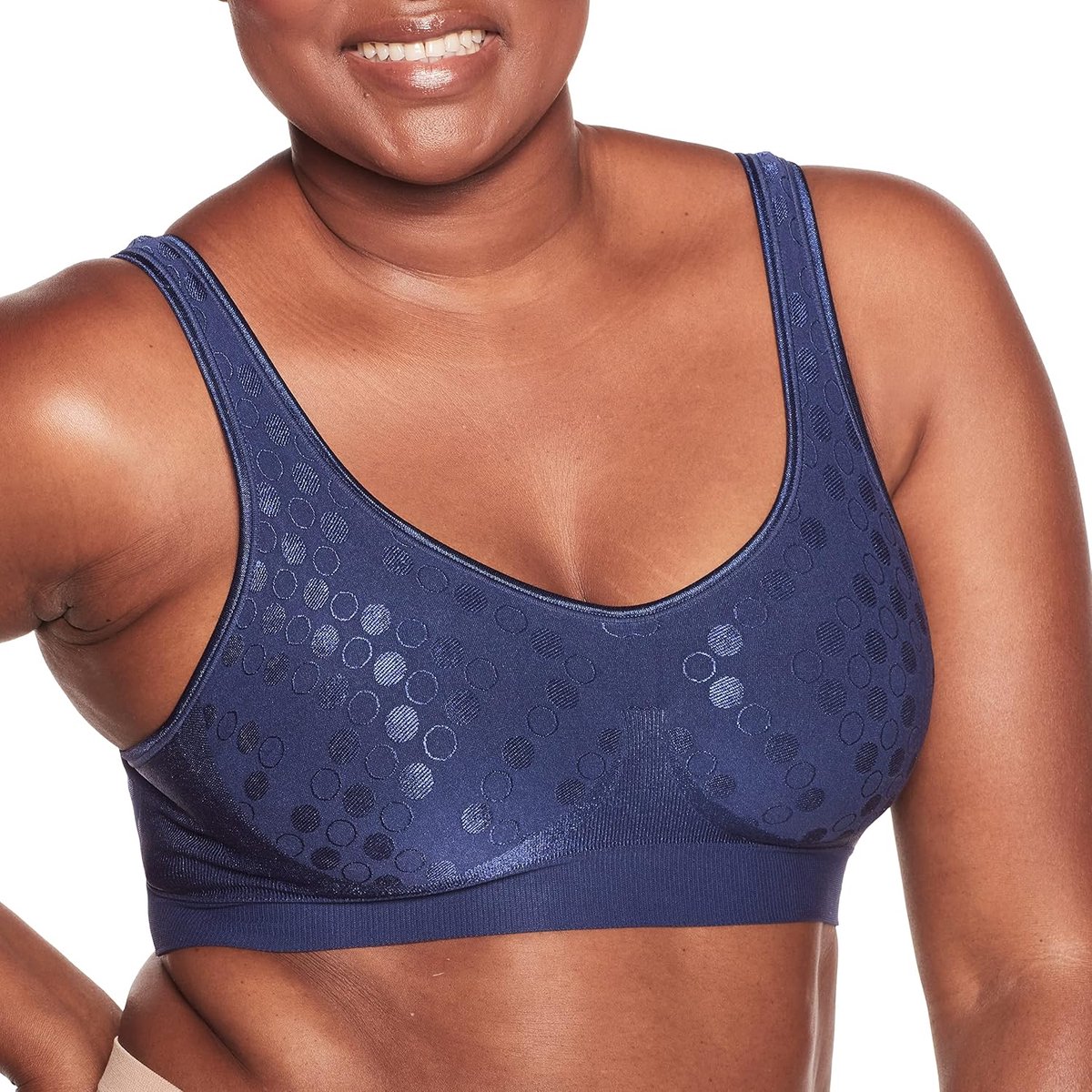 Comfort Revolution Draadloze dames-beha, volledig dekkende beugelvrije beha, stof voor koel comfort