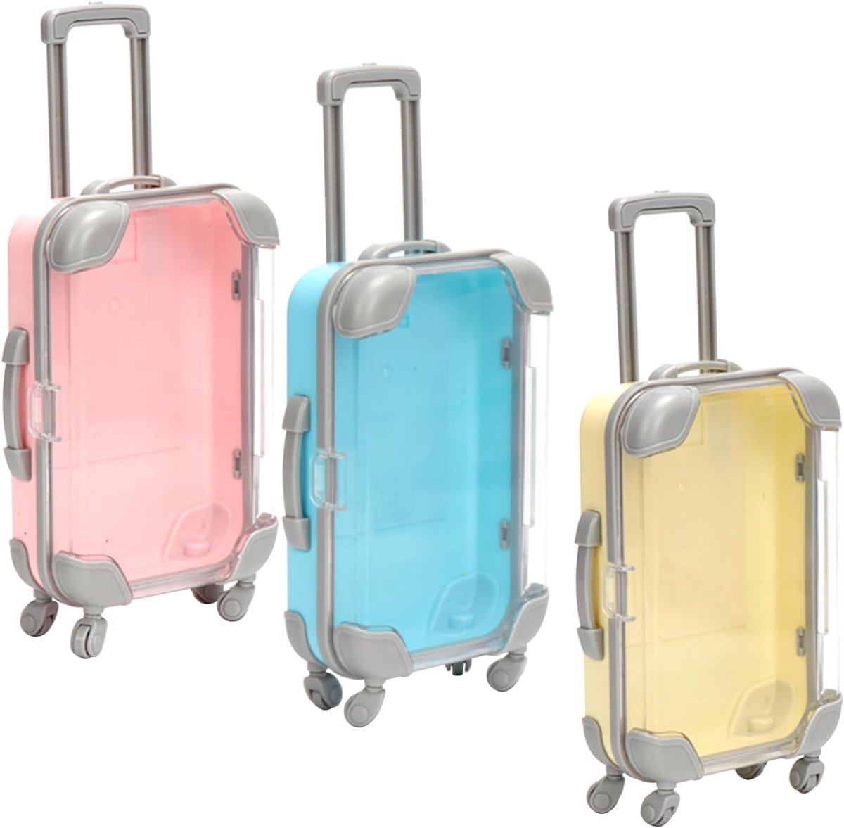 3 stuks mini-koffer-geschenkdoos, reiskoffer, miniatuur voor vakantiekas en reisvoucher, cadeau voor vakantie, verjaardag als spaarvarken