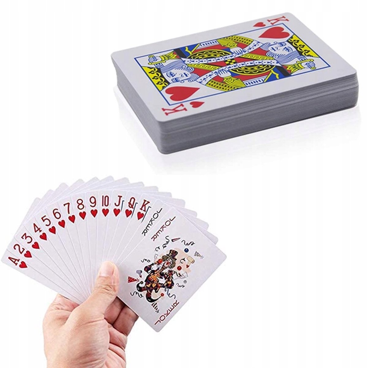 2x Poker Speelkaarten - Waterdicht & Duurzaam - Blauw & Rood