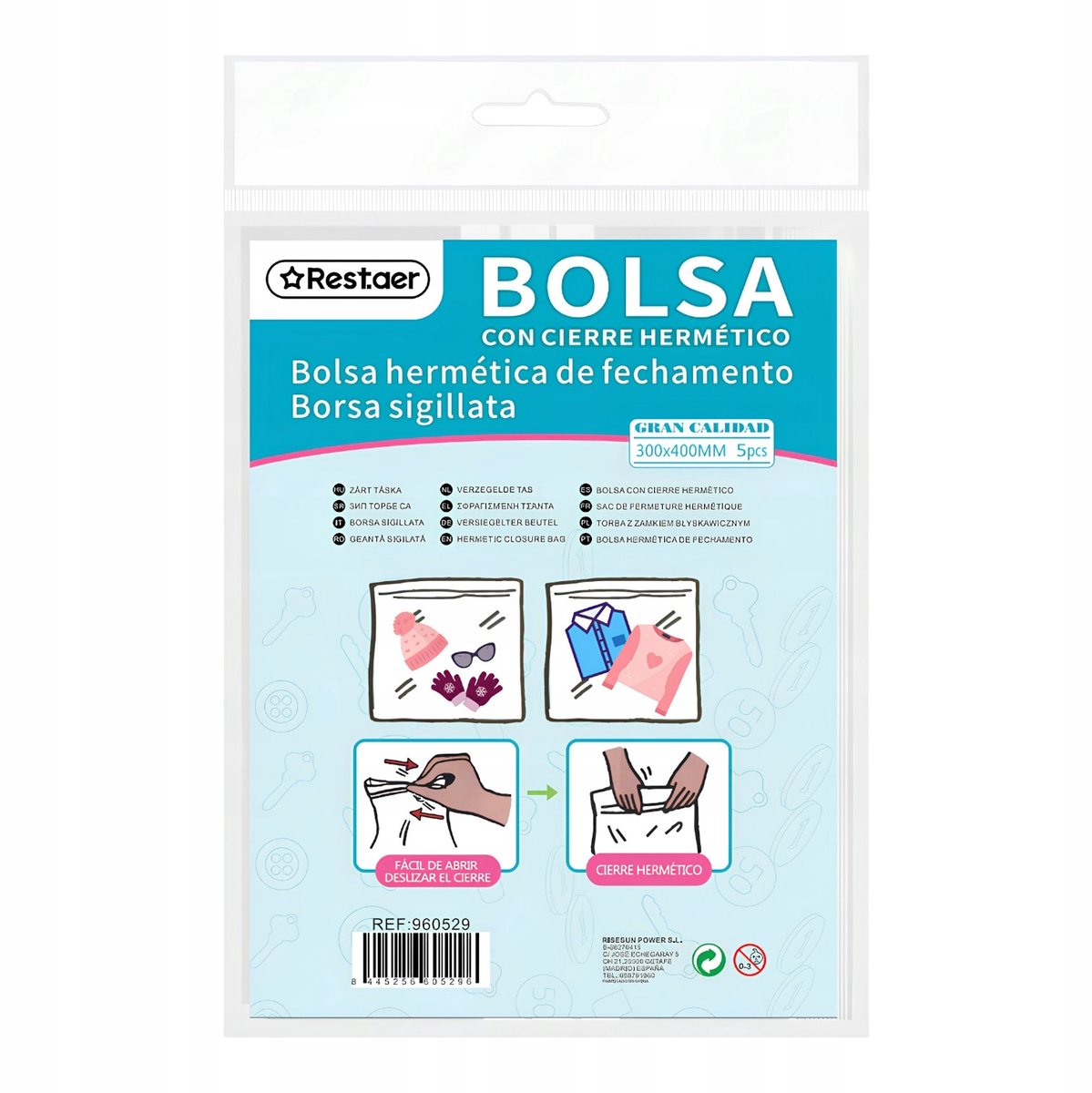 Markless opbergzakken met ritssluiting - Praktische kledingorganizers