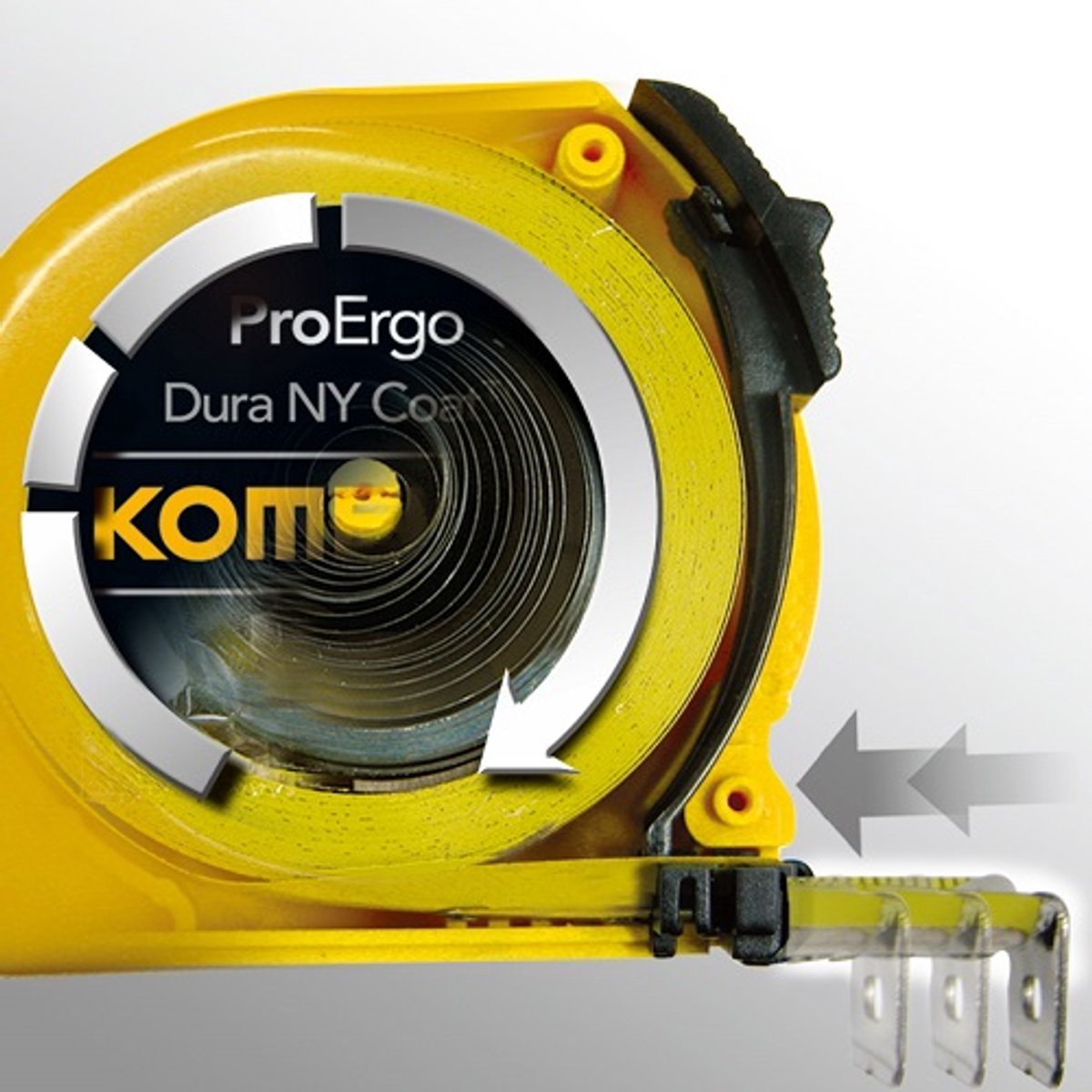 Komelon ProErgo Rolbandmaat 3m PE36 - Duurzaam & Nauwkeurig