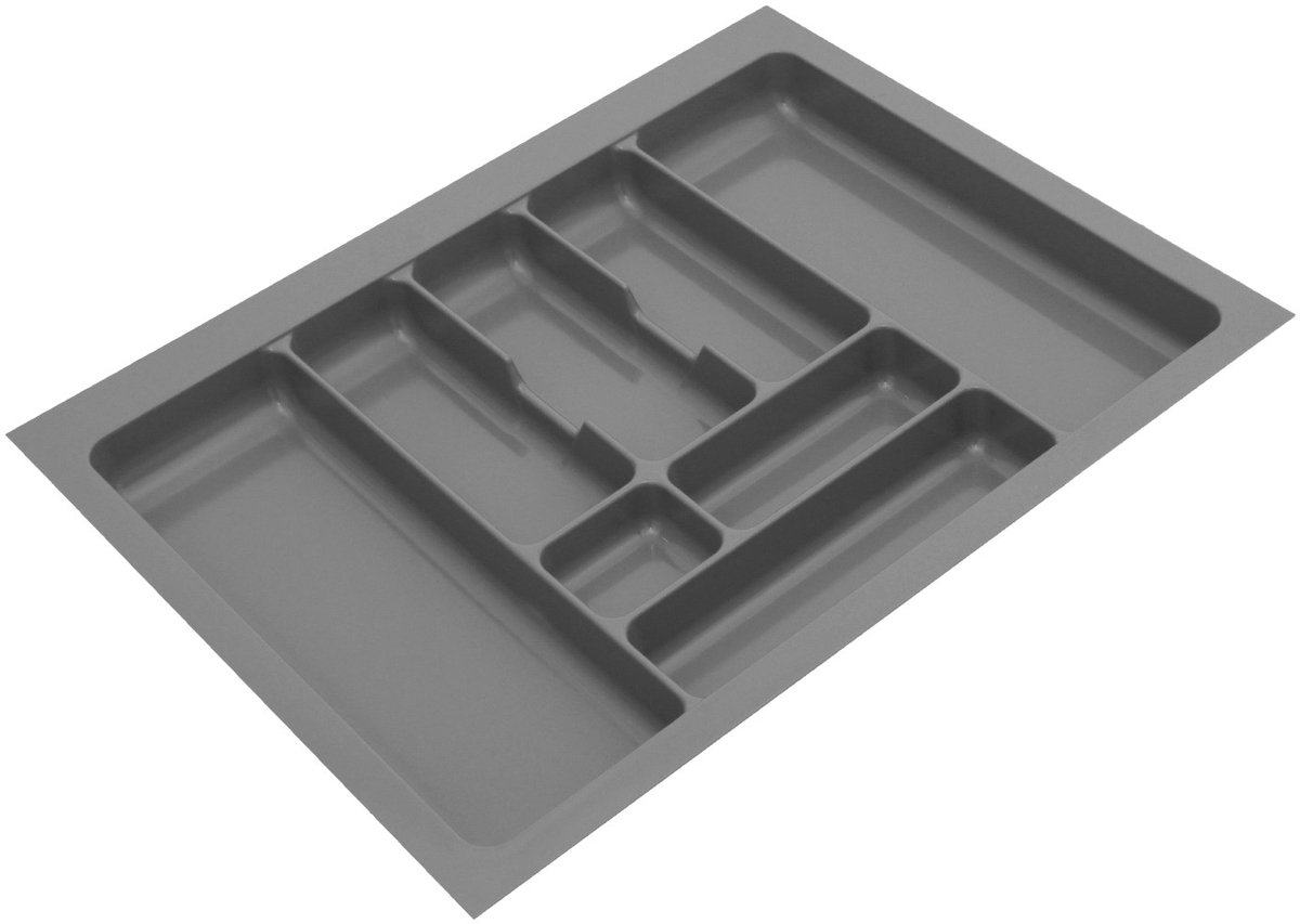 Zilverkleurige Besteklade Inzet 70 cm
