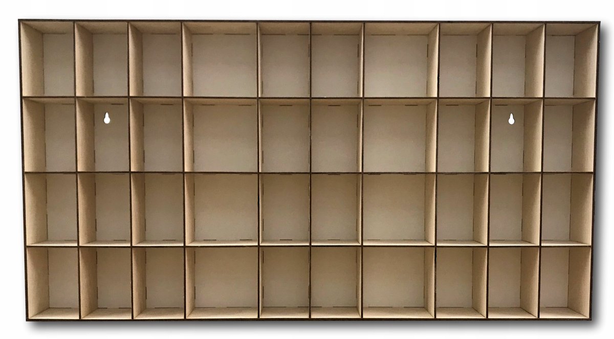 Houten Wandrek voor 40 Audiofiguren - DeAgostini Collectie