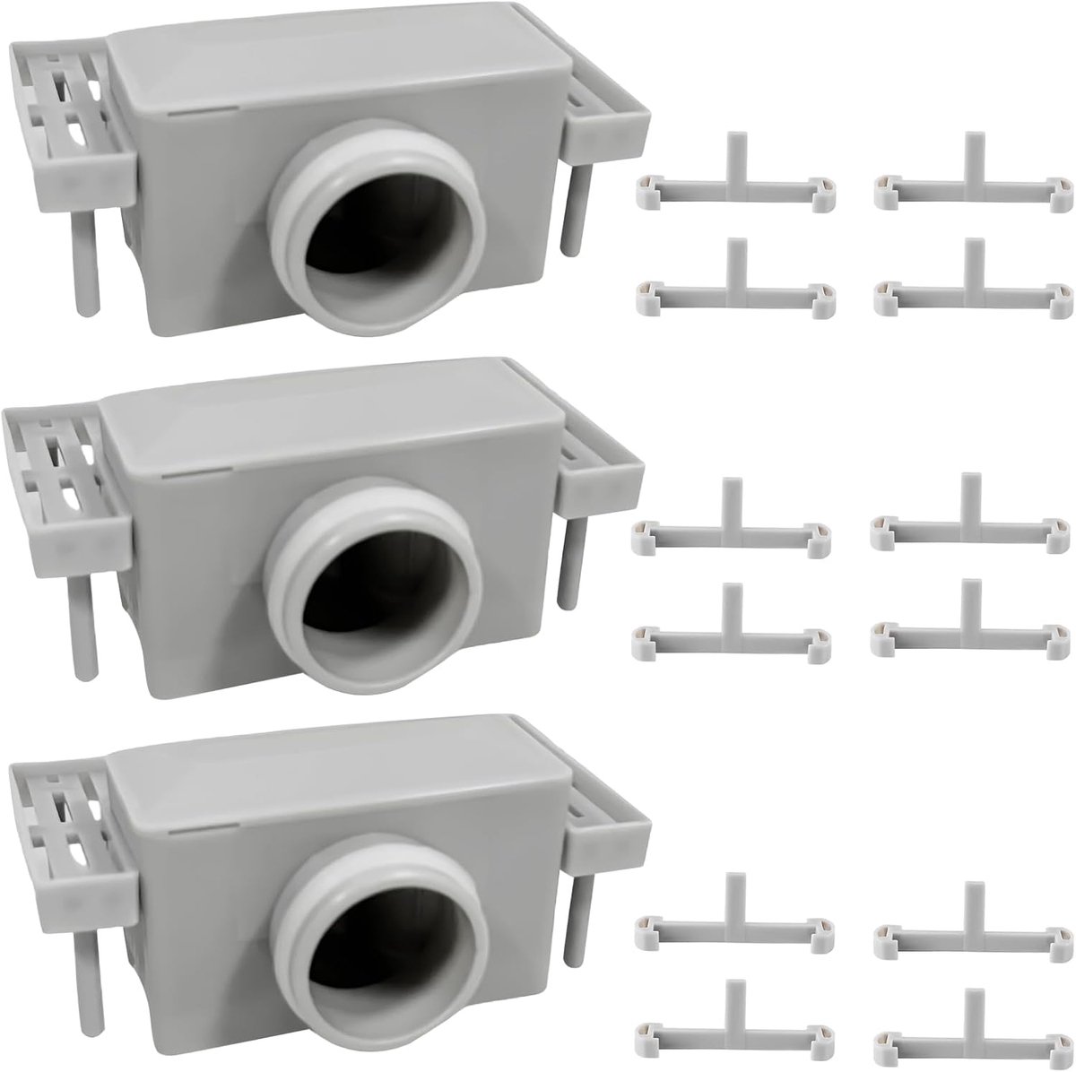 Doucheafvoer Sifon Set 3pcs - Geurstop - Haarfilter - Betrouwbare afvoeroplossing - SnelShoppen