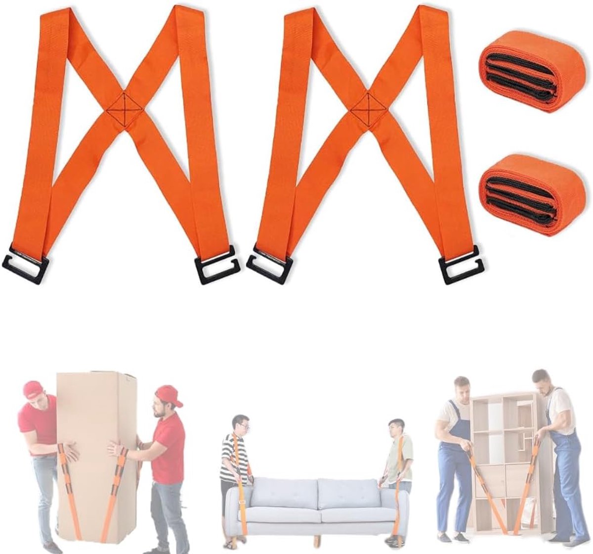 Draagriem voor 2 Personen - Transportband - Stevig en duurzaam - Ideaal voor het verhuizen van meubels - SnelShoppen