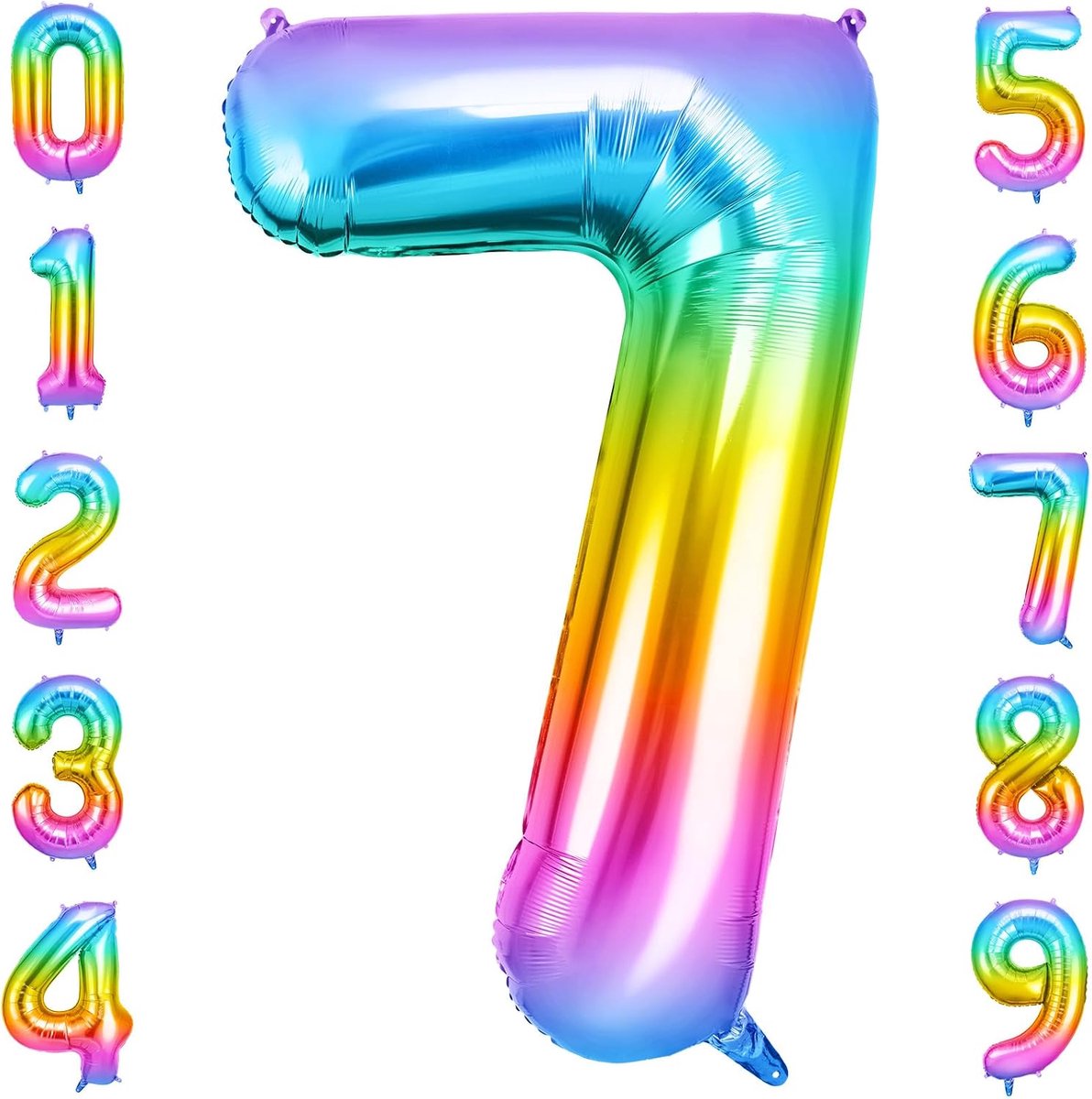 Cijferballonnen Folie - Grote Ballonnen - Feest Versieren - Herbruikbaar Zelfsluitend - 40 Inch - Jelly