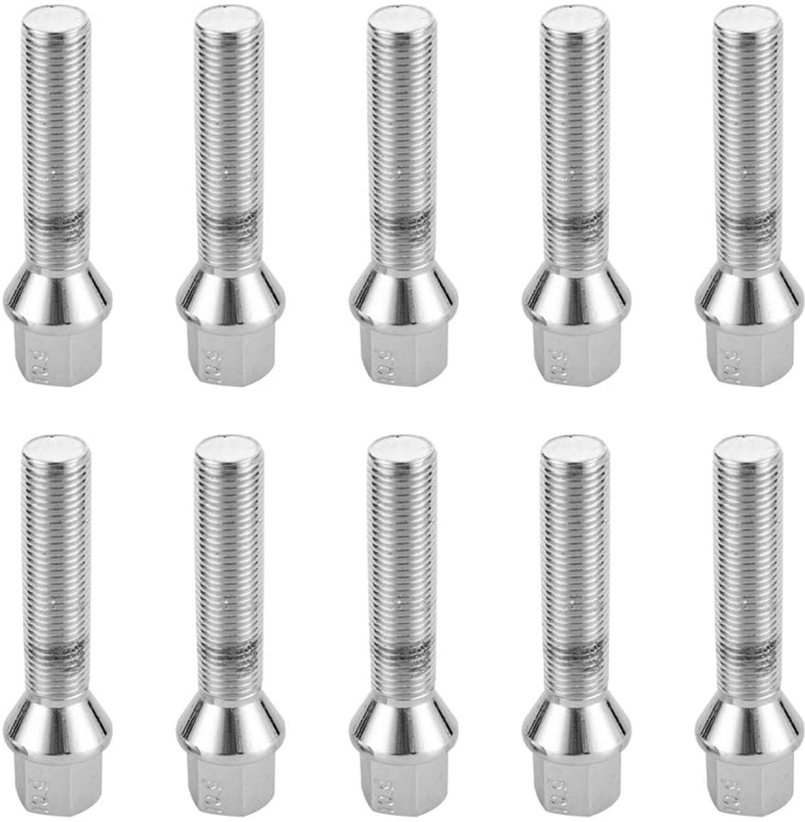 Wielbouten set M14x1.5 - Tapered staal chrome - Duurzaam en roestvrij - Ideaal voor alloy wielen - SnelShoppen