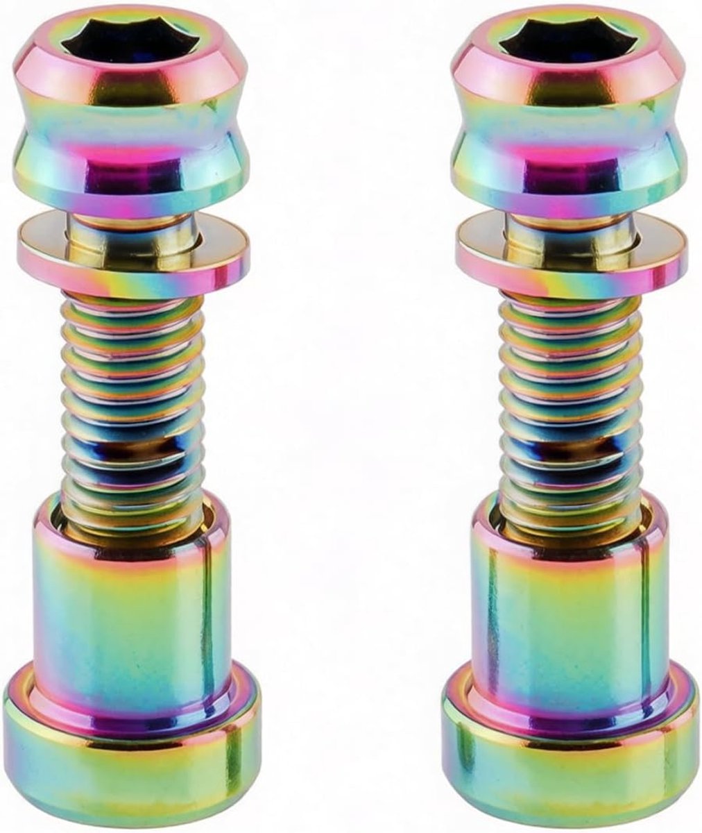 Fiets vergrendelhandvat M5x17mm - titanium legering - lichtgewicht ontwerp - geschikt voor de meeste fietsen - SnelShoppen