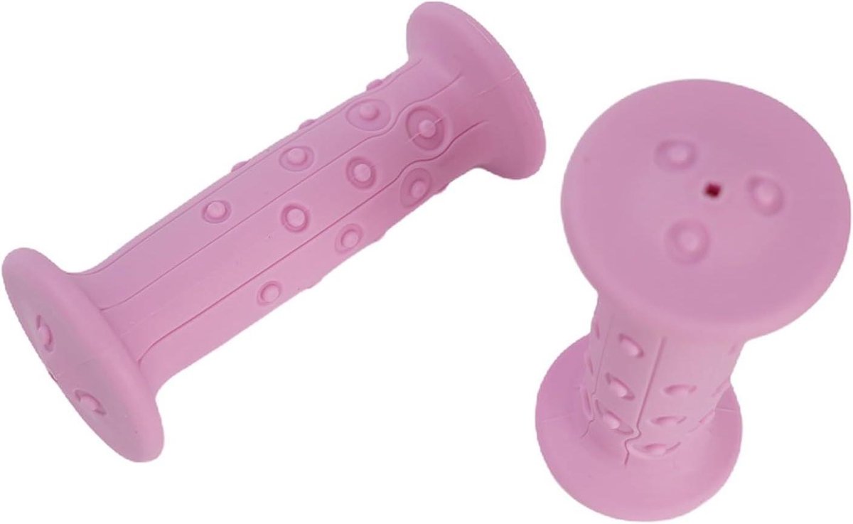 Fiets Stuurgrepen - Handvatten Kinderfiets - Veilig Fietsen - Antislip Rubber - 18mm Binnendiameter - Roze