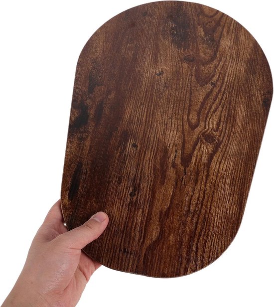 Schuifmat Keukenmixer - Mixeronderlegger Antislip - Aanrecht Beschermen - Massief Houten Constructie - 38.5 x 26.7 cm - Bruin — afbeelding 4