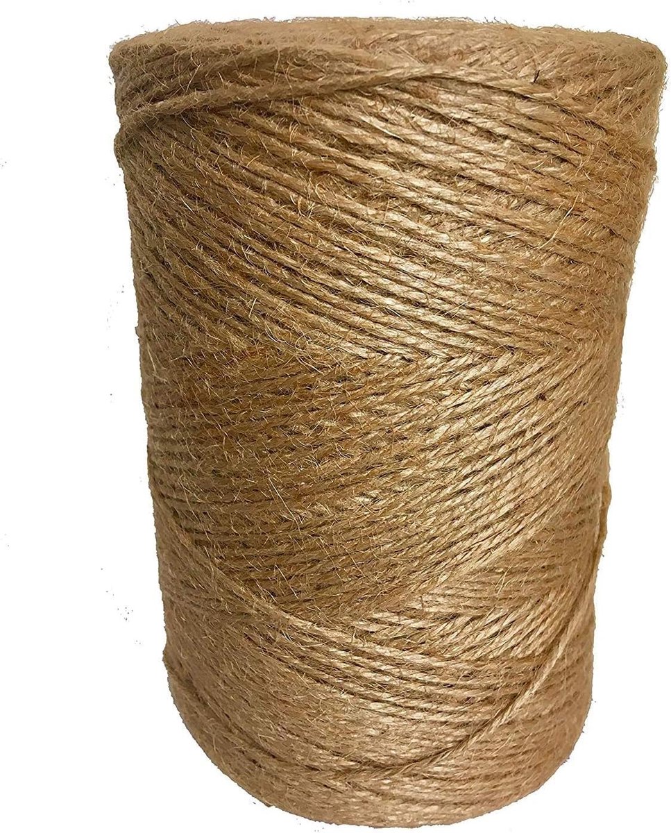 Jute Touw 500 m - Natuurlijke Kleur - Duurzaam en Sterk - Ideaal voor Creatieve Projecten - ShopVlot