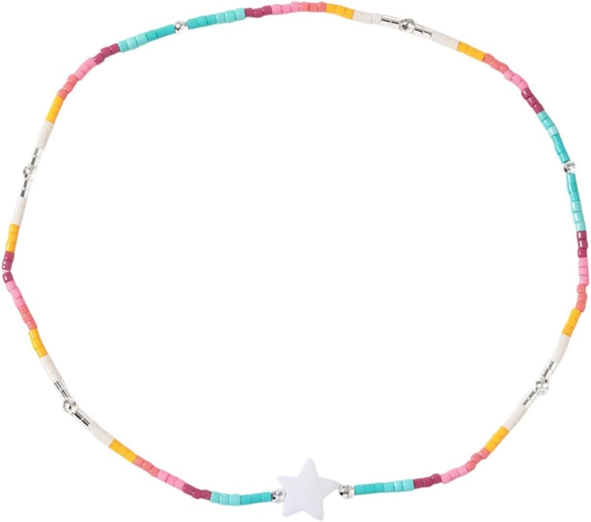 Ankle chain kleurrijke natuurlijke stenen - moderne filigree enkelband - trendy voetjuwelen voor vakantie - ShopVlot