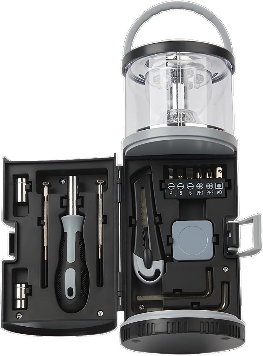 Campinglamp multifunctioneel - LED verlichting - met gereedschapset - ideaal voor kamperen - ShopVlot