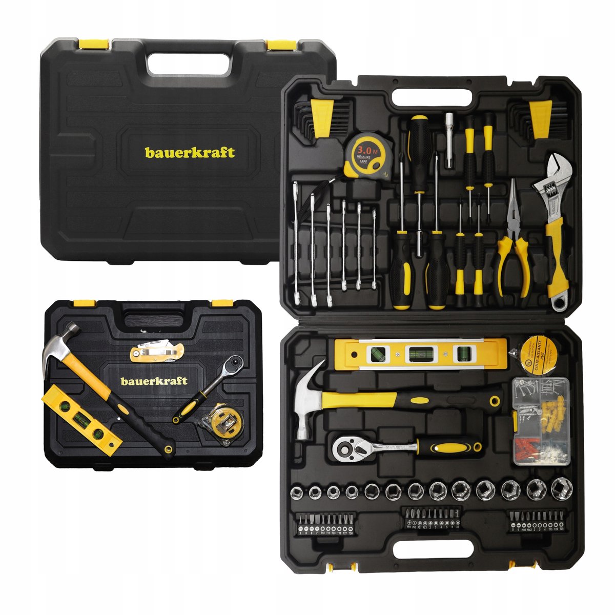 Bauerkraft Gereedschapskoffer 140 Delen - Complete Set